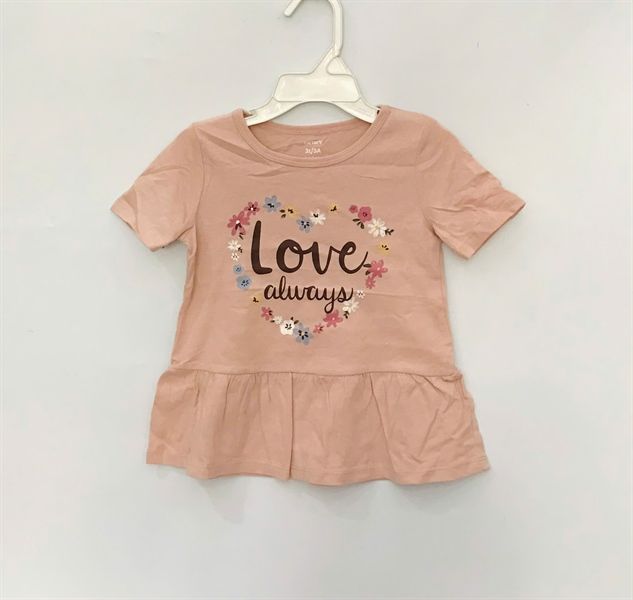 Áo thun Carter hồng hoa love Bé Gái