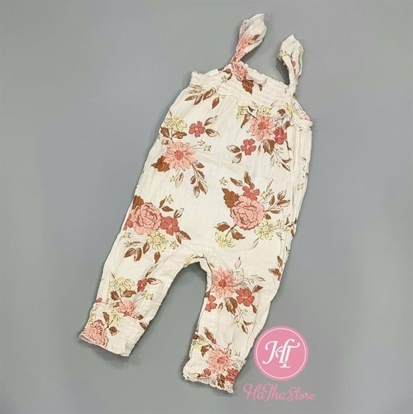 Body dài C4RTER trắng hoa hồng bé gái