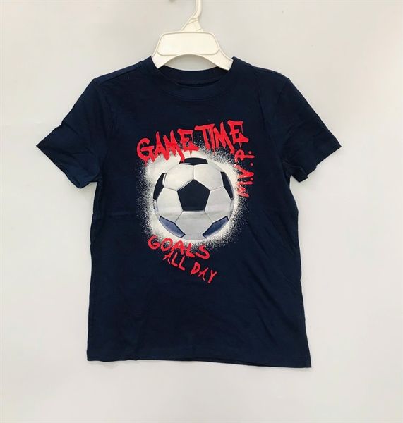 Áo thun PL4CE xanh đen game time bé trai