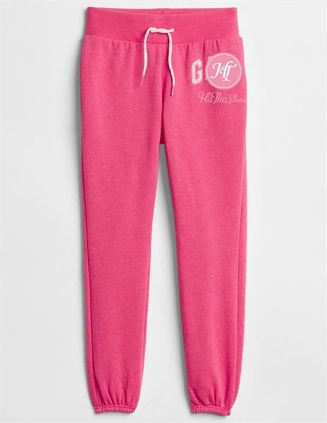 Quần jogger hồng bé gái