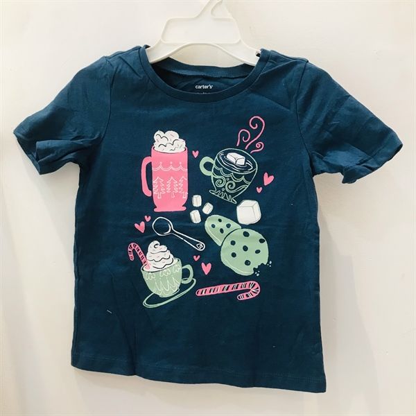 Áo thun Carter xanh ly nước Bé Gái