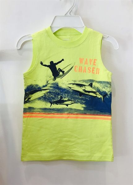 Áo thun ba lỗ xanh wave chaser