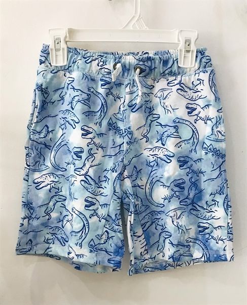 Quần short thun C&J xanh khủng long bé trai