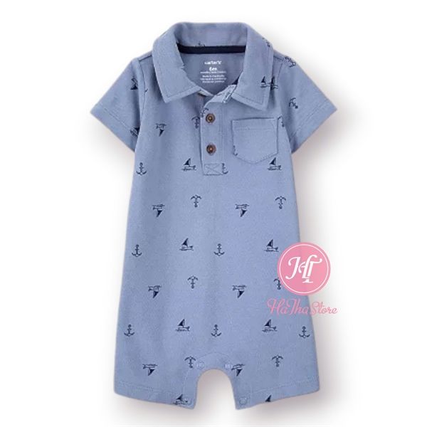Body đùi C4RTER xanh polo thuyền bé trai