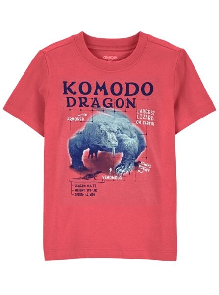 Áo thun 0shk0sh hồng komodo bé trai