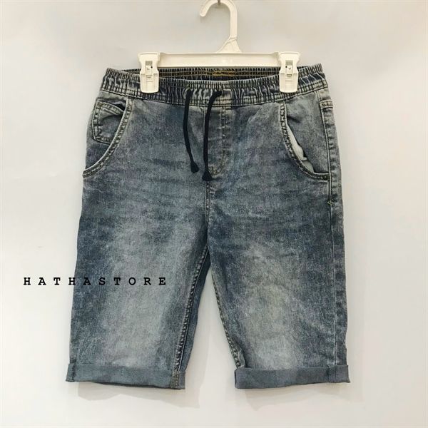 Quần short jean C&J họa tiết bé trai