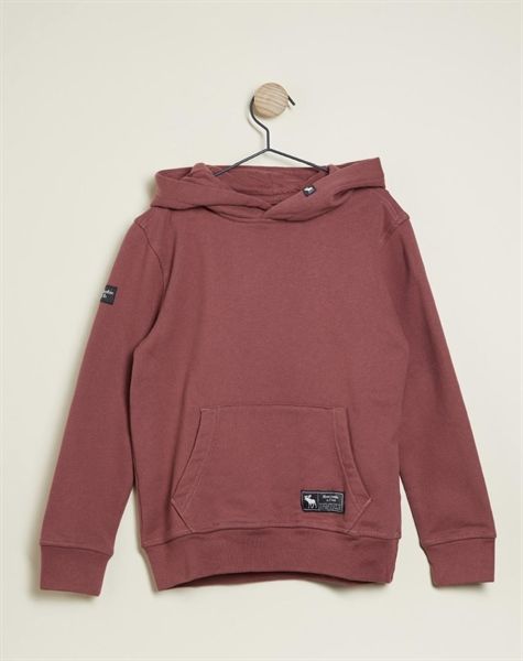 Áo hoodie ABer đỏ nâu bé trai