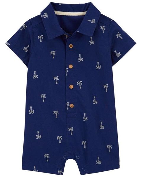 Body đùi polo C4RTER xanh đen cây dừa bé trai