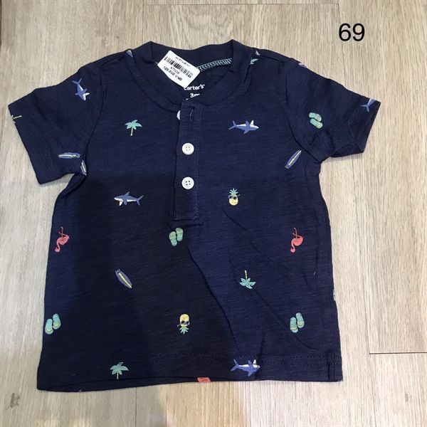 (3M) Áo Carter xanh họa tiết
