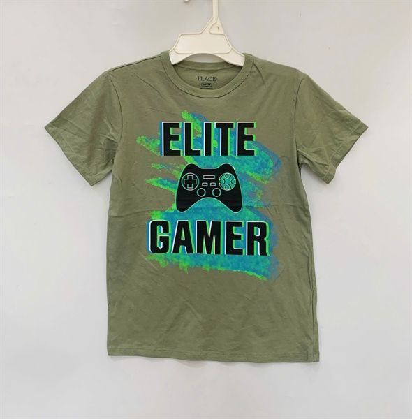 Áo thun PL4CE elite gamer bé trai