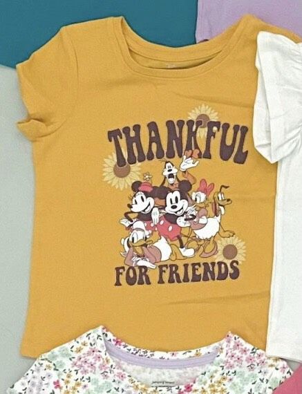 Áo thun JB vàng thankful bé gái