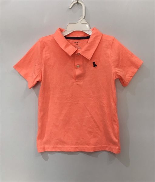 Áo thun polo Carter cam cún bé trai