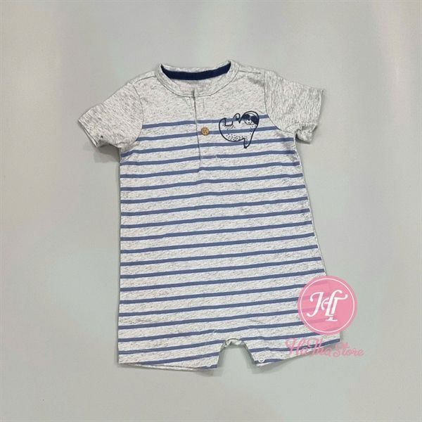 Body đùi C4RTER xám sọc xanh con lười bé trai
