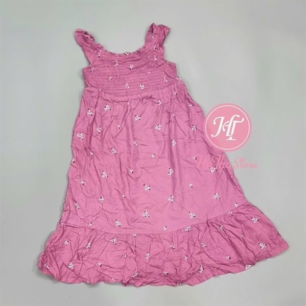 Đầm maxi C&J hồng bé gái