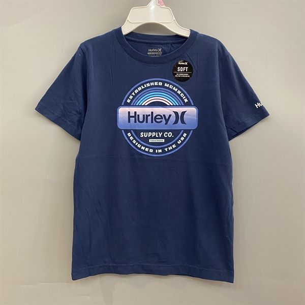 Áo thun Hurley xanh đen supply co bé trai