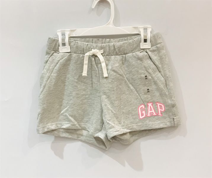 Quần short thun xám bé gái