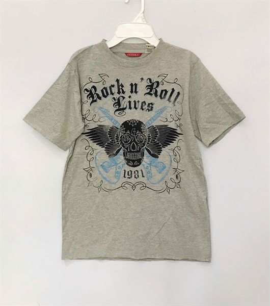 Áo thun Union Bay xám rock&roll bé trai