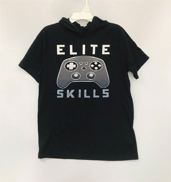 Áo thun PL4CE đen elite skills bé trai