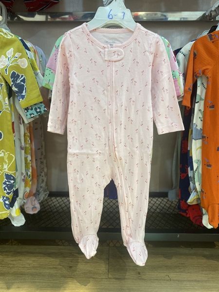 Body vớ Carter hồng cherry bé gái
