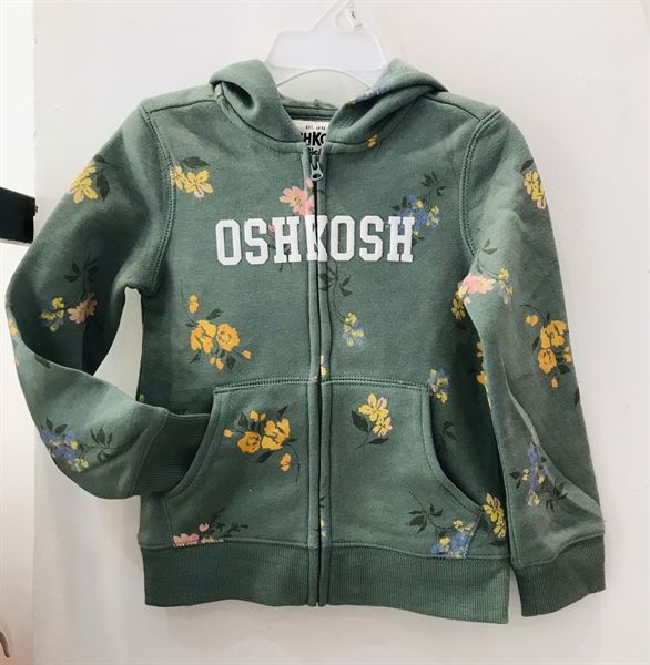 Áo khoác Oshkosh xanh hoa chữ