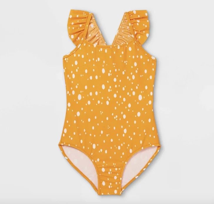 (X) (Size 2Y) Bộ bơi Cat&Jack vàng bi bé gái