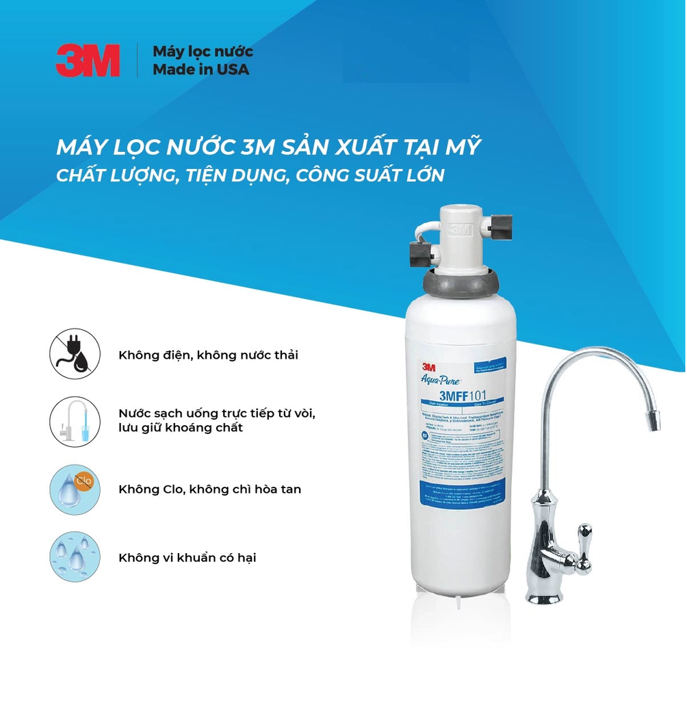 Bộ lọc nước tinh khiết 3M FF100 Aqua Pure (Ngưng bán)