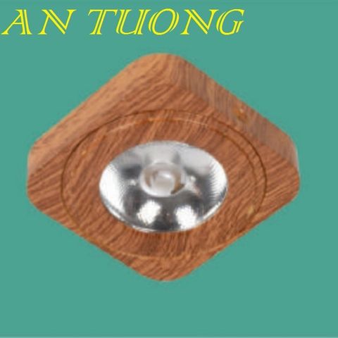  đèn led ốp tủ rượu, tủ trưng bày, tủ đồ chơi 3w viền màu gỗ ánh sáng vàng 