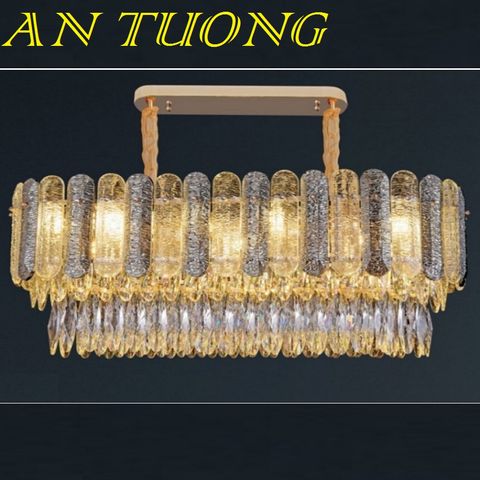  đèn thả bàn ăn pha lê led, đèn thả trang trí bàn ăn pha lê tân cổ điển 09 