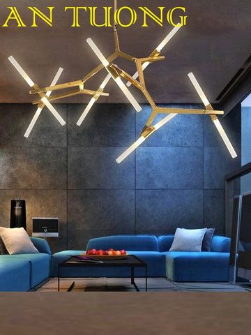  đèn thả trang trí phòng khách đẹp, hiện đại - đèn thả trang trí căn hộ chung cư 012 