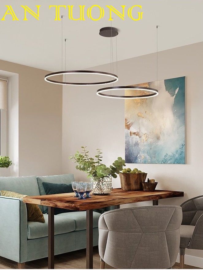 đèn thả led trang trí phòng khách đẹp, hiện đại - đèn thả trang trí căn hộ chung cư 039