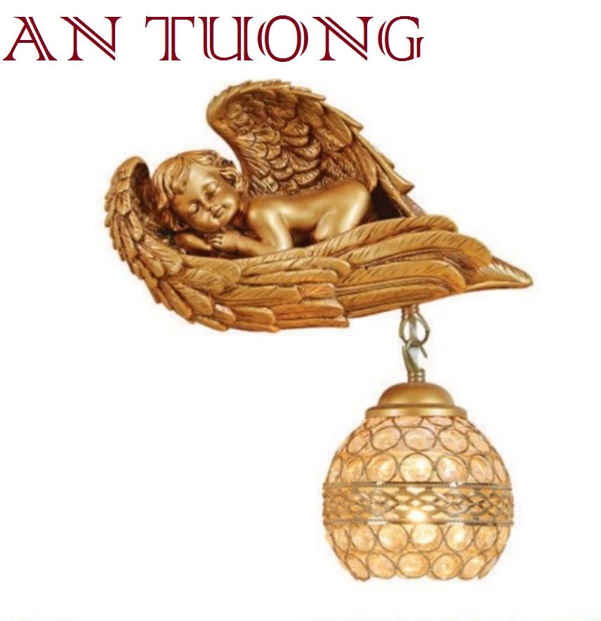 đèn tường cổ điển trang trí cổ điển gắn tường cầu thang, lối đi hành lang cầu thang nhà cổ điển, biệt thự cổ điển 033