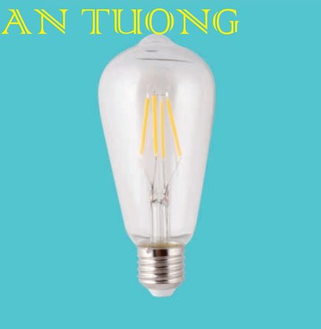  bóng đèn trang trí 4w, bóng đèn dây tóc 4w ánh sáng vàng vặn đuôi E27 