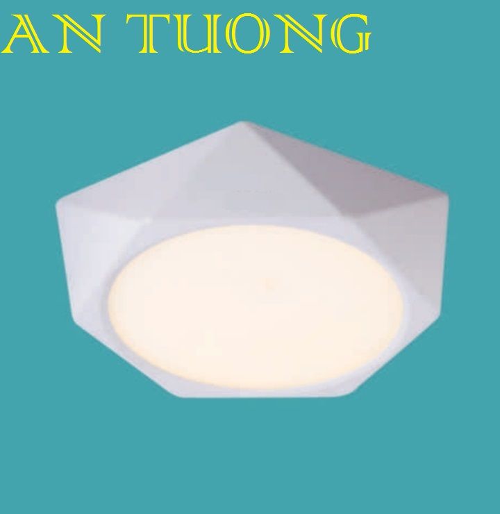 đèn led ốp trần ban công 12w lục giác, ốp nổi ban công lục giác 12w ánh sáng 3 màu, 3 chế độ, đổi màu