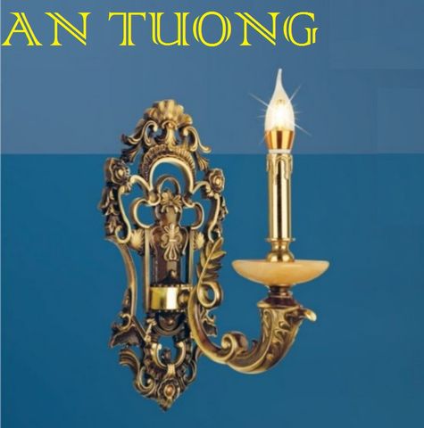  đèn tường đồng nến cổ điển trang trí cổ điển gắn tường cầu thang, lối đi hành lang cầu thang nhà cổ điển, biệt thự cổ điển 03 