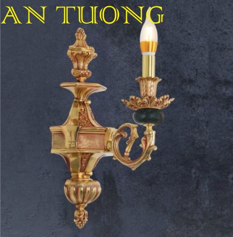  đèn tường đồng nến cổ điển trang trí cổ điển gắn tường cầu thang, lối đi hành lang cầu thang nhà cổ điển, biệt thự cổ điển 05 