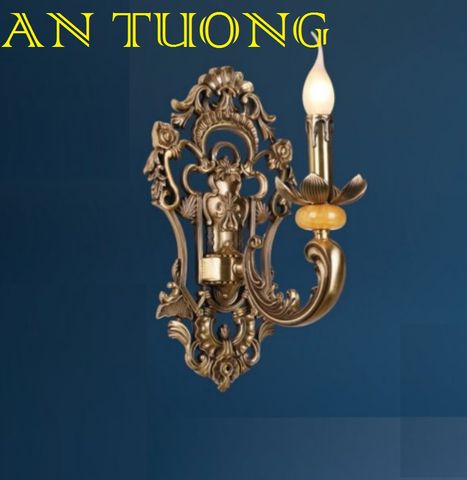  đèn tường đồng nến cổ điển trang trí cổ điển gắn tường cầu thang, lối đi hành lang cầu thang nhà cổ điển, biệt thự cổ điển 09 