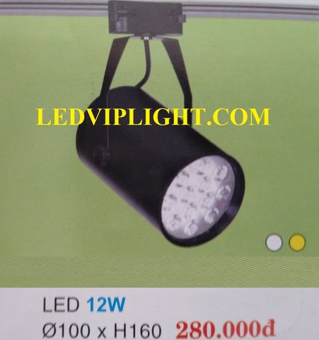  ĐÈN RỌI RAY 12W, ĐÈN RỌI LED GẮN THANH RAY 12W VỎ ĐEN ÁNH SÁNG TRẮNG / ÁNH SÁNG VÀNG 