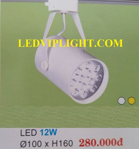  ĐÈN RỌI RAY 12W, ĐÈN RỌI LED GẮN THANH RAY 12W VỎ TRẮNG ÁNH SÁNG TRẮNG / ÁNH SÁNG VÀNG 