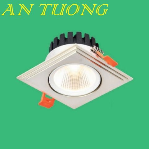  đèn led âm trần chiếu điểm 12w hình thoi, viền trắng 