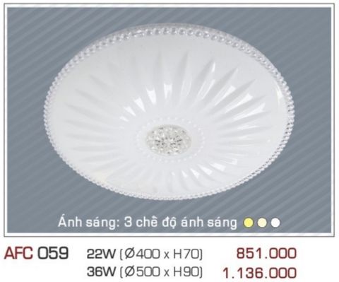  Đèn led ốp trần anfaco afc 059 led 22w 36w 