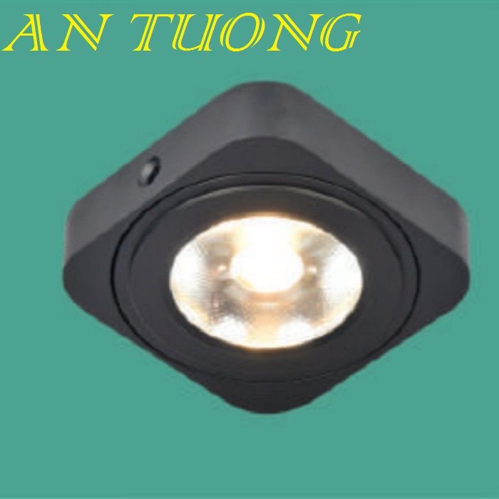 đèn led ốp tủ rượu, tủ trưng bày, tủ đồ chơi 3w viền đen ánh sáng vàng