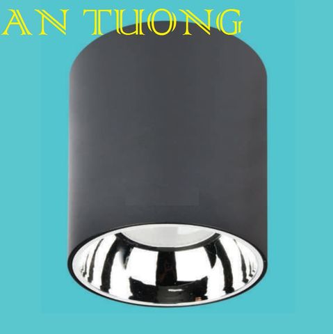  đèn lon led ốp nổi 24w vỏ đen 