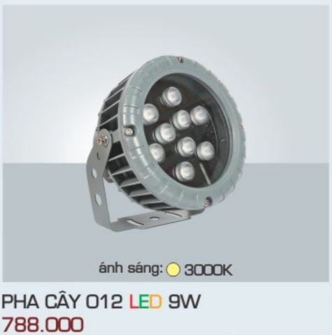  ĐÈN RỌI NGOÀI TRỜI ANFACO PHA CÂY 012 LED 9W 