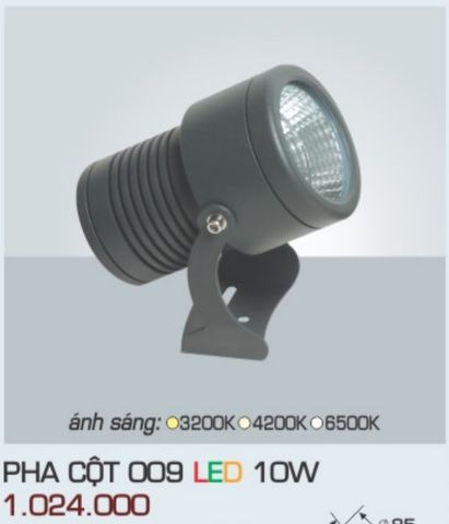  ĐÈN RỌI NGOÀI TRỜI ANFACO PHA CỘT 009 LED 10W 