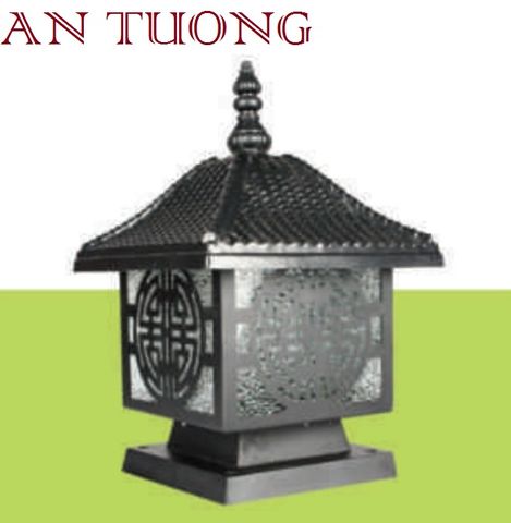  đèn trụ cổng kích thước (size) 200x200mm, 20x20cm 