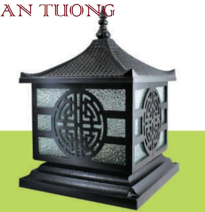 đèn trụ cổng kích thước (size) 300x300mm, 30x30cm