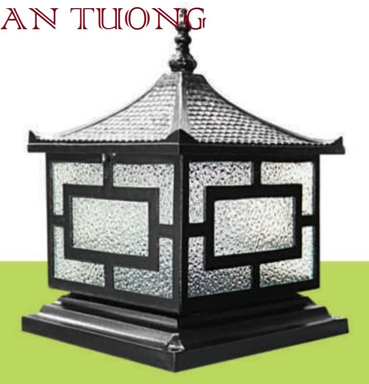 đèn trụ cổng kích thước (size) 350x350mm, 35x35cm 06