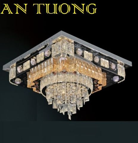  đèn mâm ốp trần pha lê led trang trí phòng khách, nhà phố, biệt thự cổ điển tân cổ điển 015 