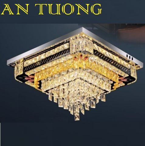  đèn mâm ốp trần pha lê led trang trí phòng khách, nhà phố, biệt thự cổ điển tân cổ điển 017 