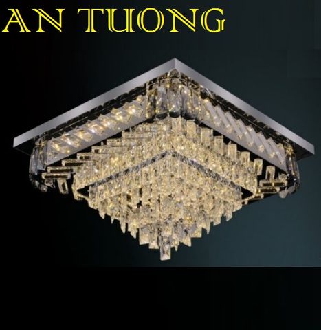  đèn mâm ốp trần pha lê led trang trí phòng khách, nhà phố, biệt thự cổ điển tân cổ điển 021 